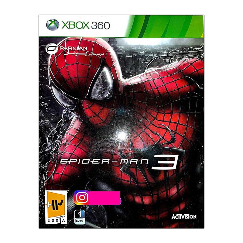 بازی spider man 3 مخصوص xbox360 نشر پرنیان