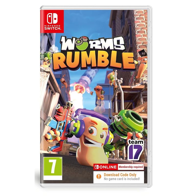 بازی worms rumble نسخه استاندارد مخصوص nintendo switch