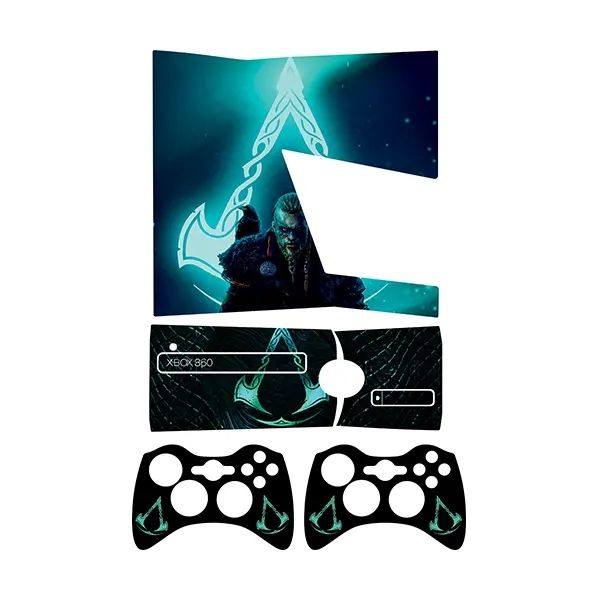 برچسب ایکس باکس 360 اسلیم طرح assassins creed کد1مجموعه 4 عددی