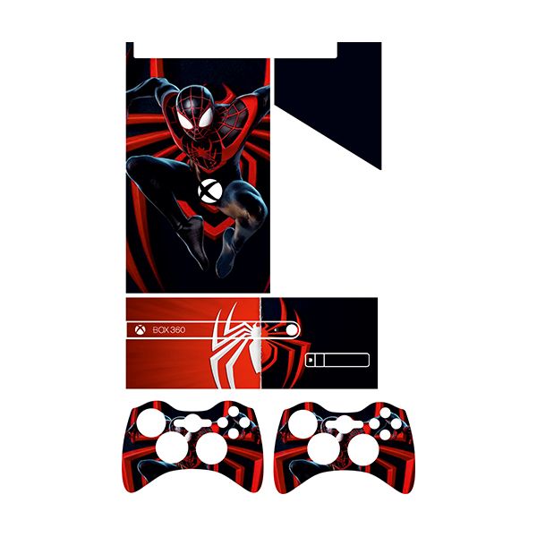 برچسب ایکس باکس 360 سوپر اسلیم توییجین وموییجین مدل spiderman 06 مجموعه 5 عددی