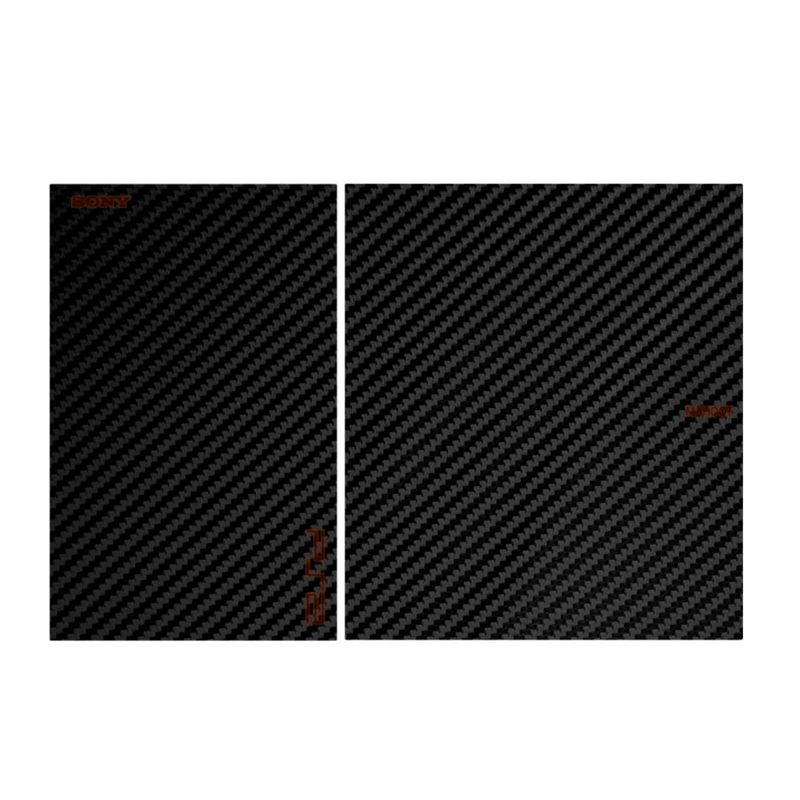 برچسب تزینی مدل black carbon fiber texture مناسب برای کنسول بازی ps2