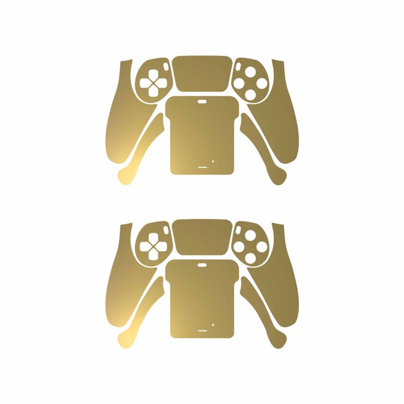 برچسب دسته بازی ps5 ماهوت مدل matte gold بسته دو عددی