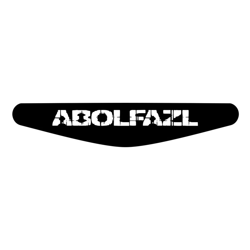 برچسب لایت بار دسته پلی استیشن 4 ونسونی طرح abolfazl