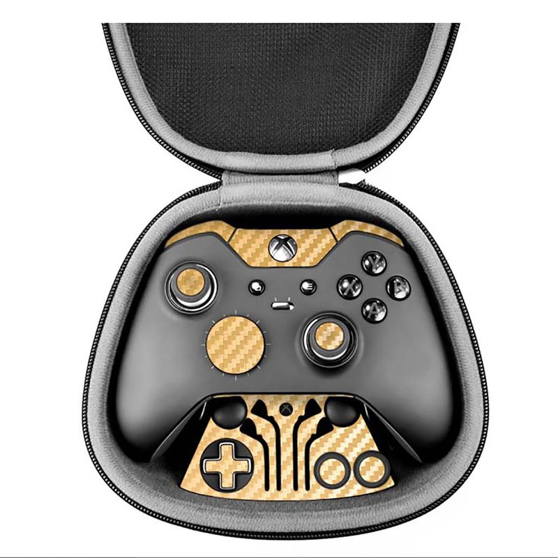 برچسب ماهوت مدل gold carbon fiber texture مناسب برای دسته کنترل بازی مایکروسافت elite xbox one controller