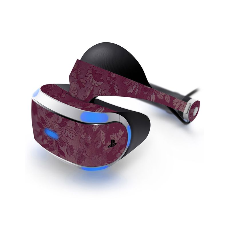 برچسب ماهوت مدل گل‌های وحشی زرشکی مناسب برای عینک واقعیت مجازی playstation vr