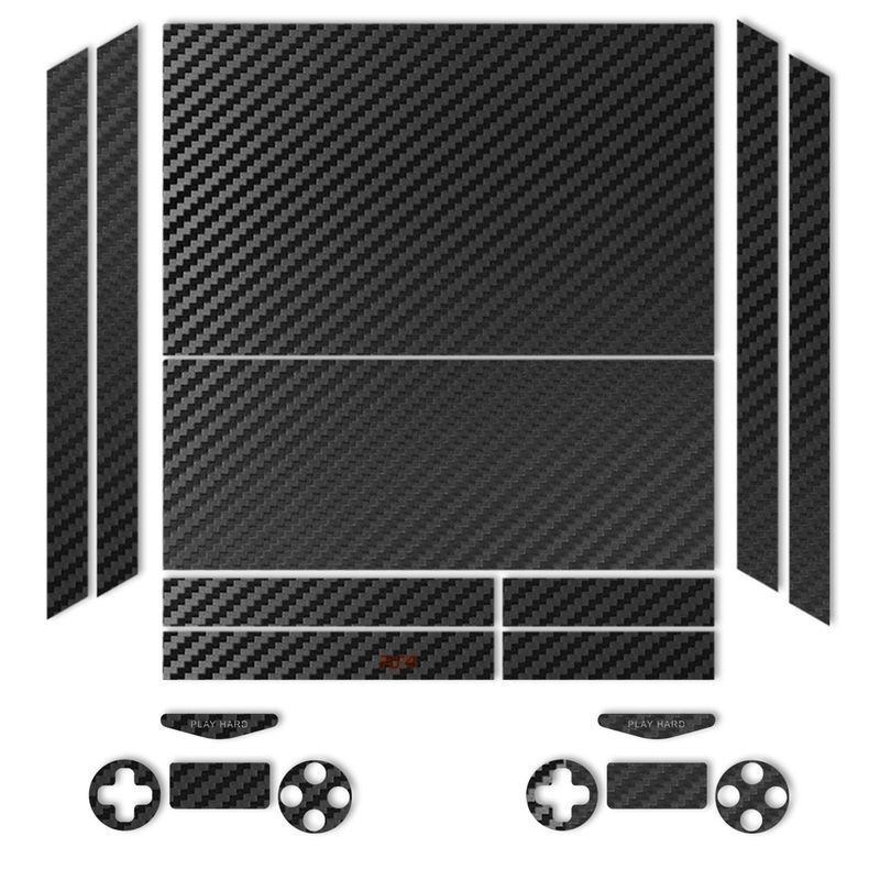 برچسب ماهوت مدلblack carbon fiber texture مناسب برای کنسول بازی ps4