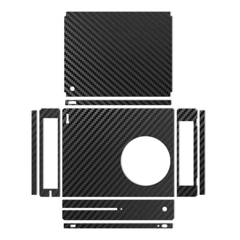 برچسب ماهوت مدلblack carbon fiber texture مناسب برای کنسول بازی xbox one s