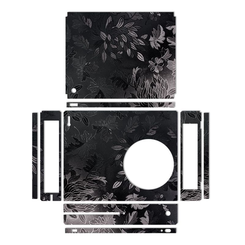 برچسب ماهوت مدلblack wild flower texture مناسب برای کنسول بازی xbox one s