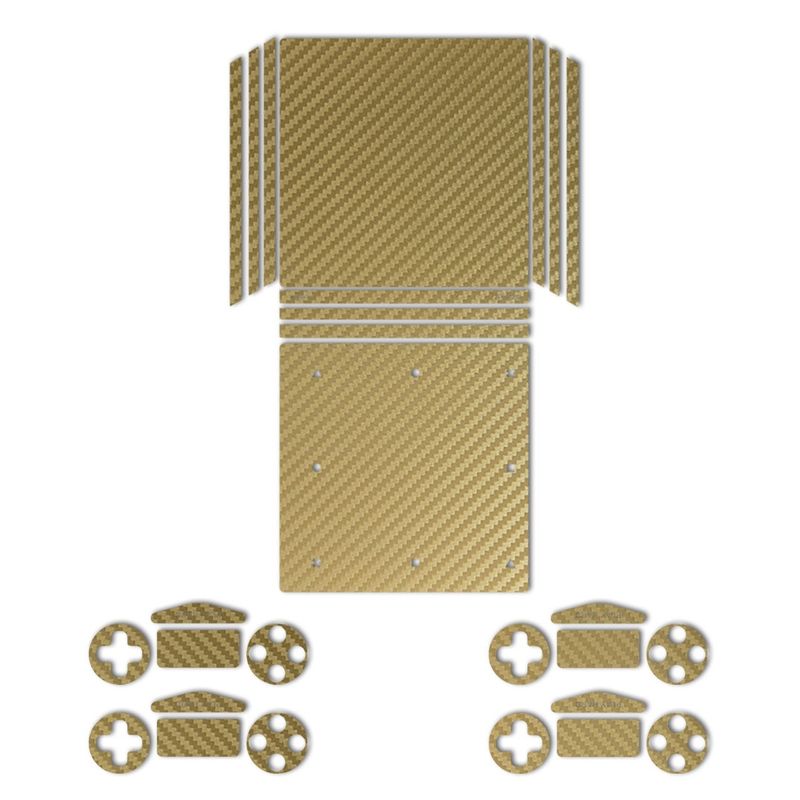برچسب ماهوت مدلgold carbon fiber texture مناسب برای کنسول بازی ps4 pro