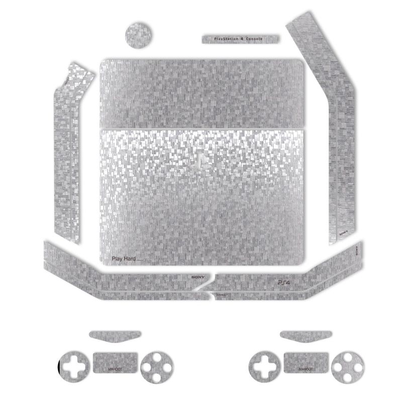 برچسب ماهوت مدلsilver silicon texture مناسب برای کنسول بازی ps4 slim
