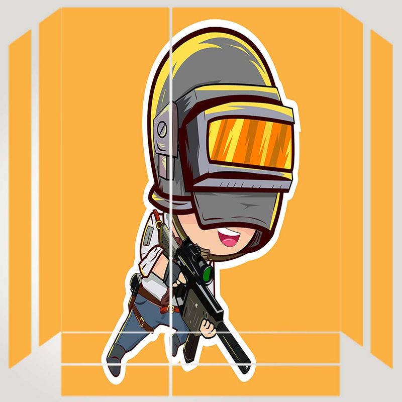برچسب پلی استیشن ۴ مدل ps4 fat طرح pubg soldier کد ps 1033