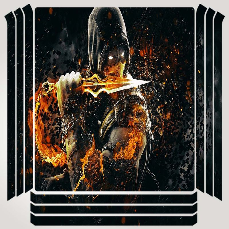 برچسب پلی استیشن ۴ مدل scorpion mortal kombat کد psp 337