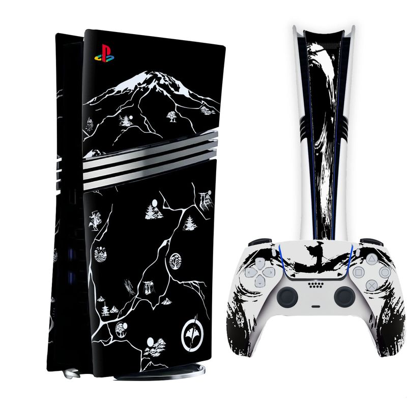 برچسب پلی استیشن ۵ پرو ديجيتال هاماگراف مدل ghost of yotei bundle dark