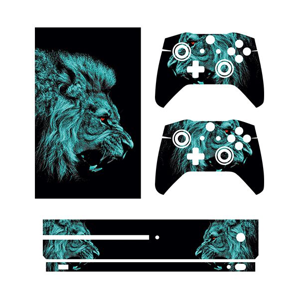 برچسب کنسول بازی xbox one s توییجین وموییجین مدل 01 lion مجموعه 5 عددی