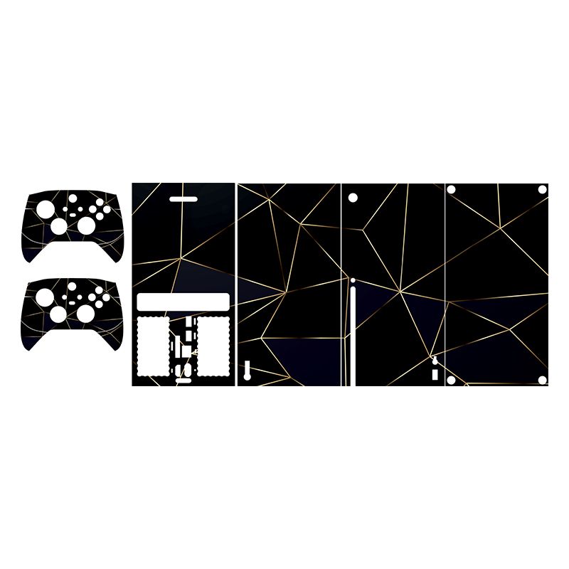 برچسب کنسول بازی xbox series x طرح polygon 09 مجموعه 5 عددی