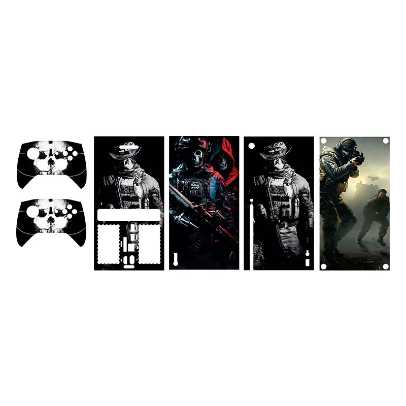برچسب کنسول بازی xbox series x طرحcall of duty 14 مجموعه 5 عددی