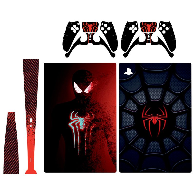 برچسب کنسول بازی پلی استیش 5 دیجیتال توییجین وموییجین مدل spider man 9 مجموعه 6 عددی