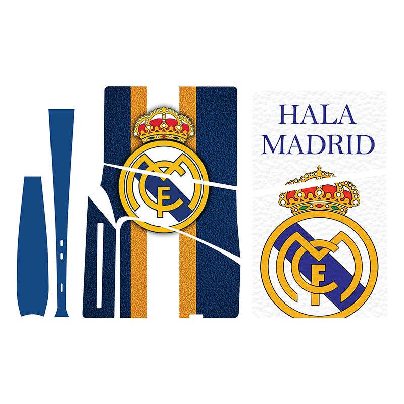 برچسب کنسول بازی پلی استیشن 5 اسلیم مدل 04 real madrid مجموعه 5 عددی