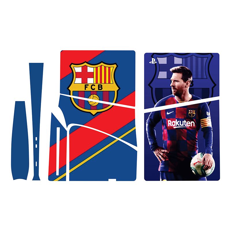 برچسب کنسول بازی پلی استیشن 5 اسلیم مدل barcelona 05 مجموعه 5 عددی