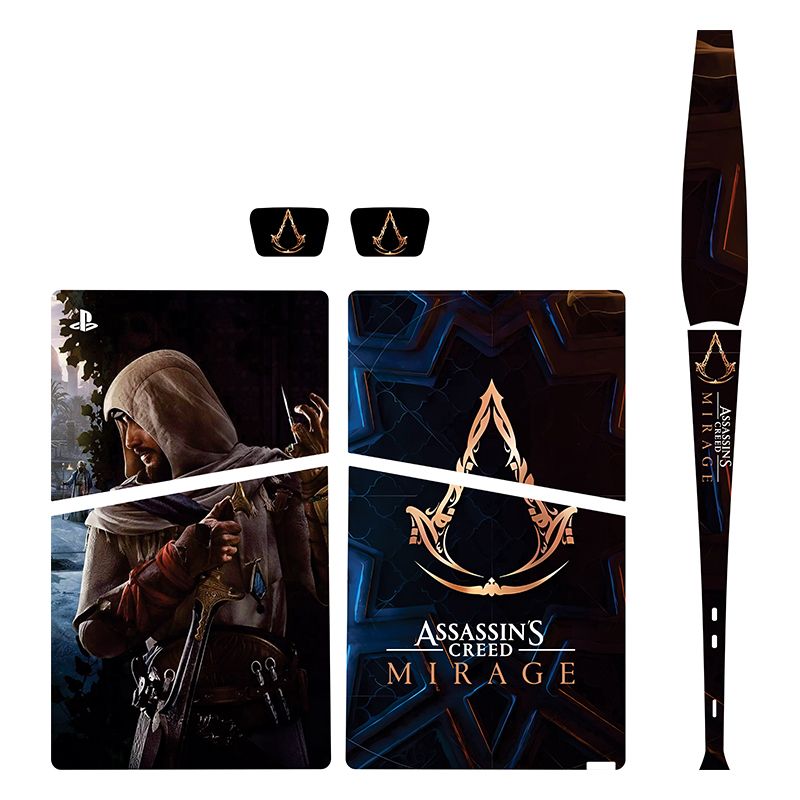 برچسب کنسول بازی پلی استیشن5 اسلیم دیجیتال توییجین وموییجین مدل assassins creed 11 مجموعه6 عددی