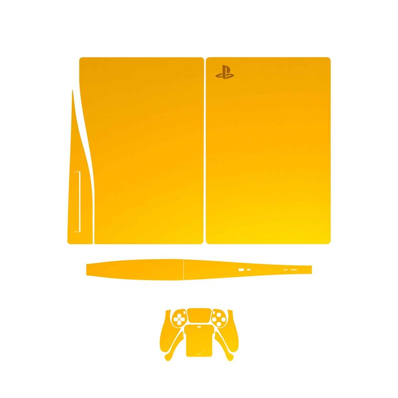 برچسب کنسول و دسته بازی ps5 ماهوت مدل matte deep mustard