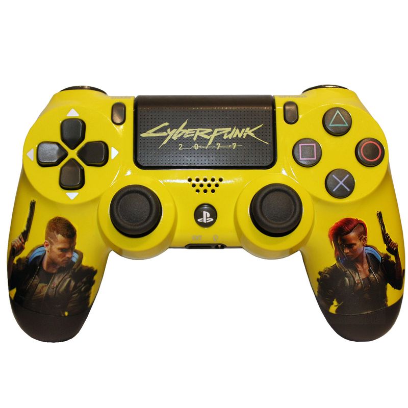 دسته بازی پلی استیشن 4 مدل dualshock4 طرح cyberpunk 2077