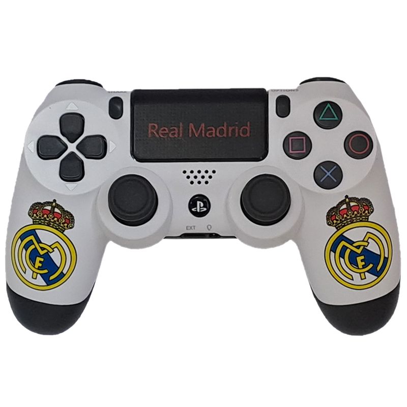 دسته بازی پلی استیشن 4 مدل dualshock4 طرح real madrid