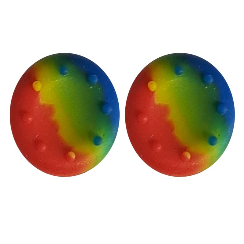 روکش سیلیکونی آنالوگ دسته بازی مدل rainbow a8 بسته 2 عددی
