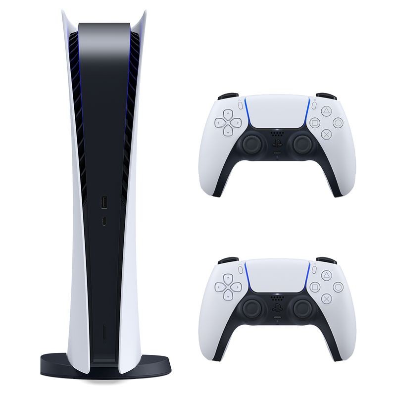 مجموعه کنسول بازی سونی مدل playstatio 5 digital edition ظرفیت 825 گیگابایت به همراه دسته اضافی