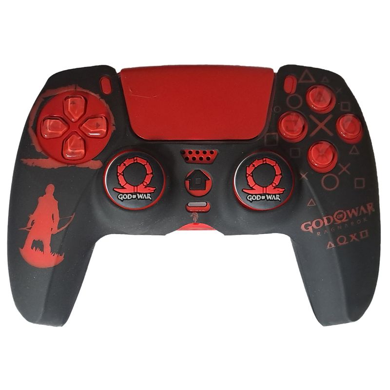 محافظ دسته بازی پلی استیشن 5 مدل god of war ps5284 به همراه روکش آنالوگ
