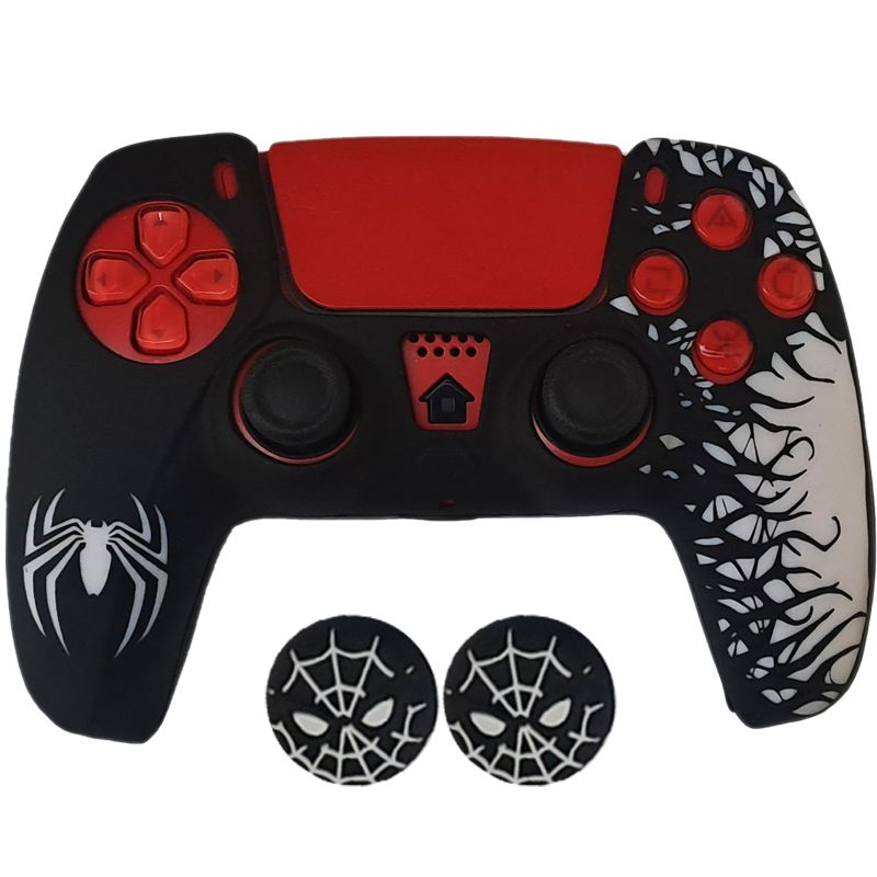 محافظ دسته بازی پلی استیشن 5 مدل spider ps5 651 به همراه روکش آنالوگ
