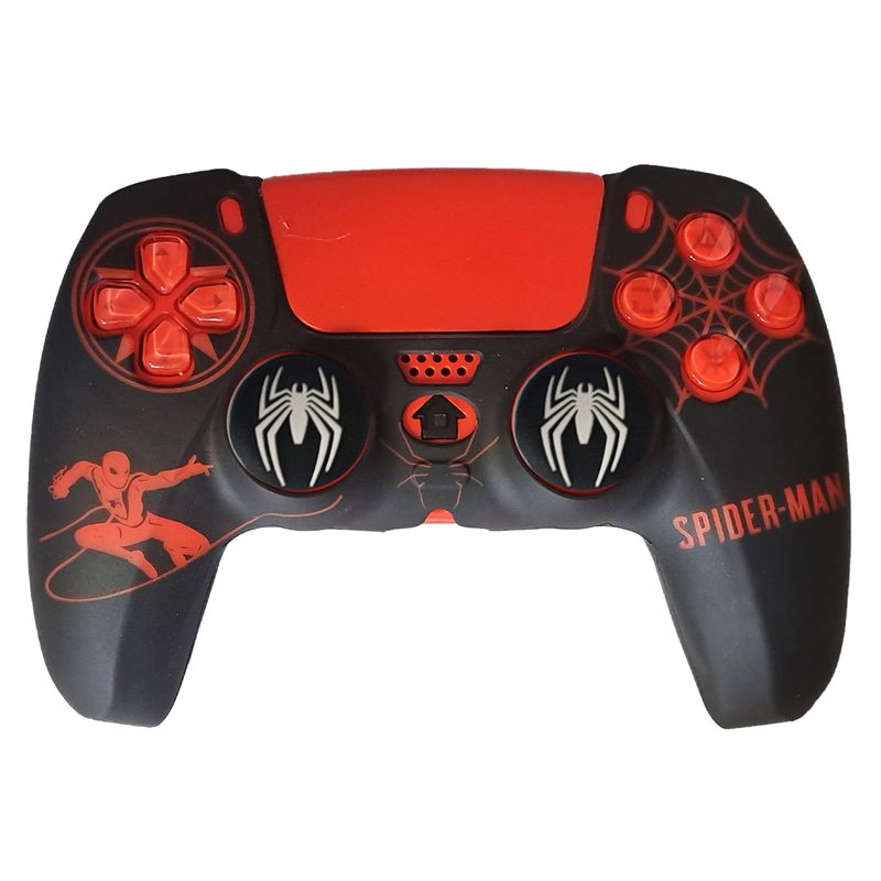 محافظ دسته بازی پلی استیشن 5 مدل spiderman ps5422 به همراه روکش آنالوگ