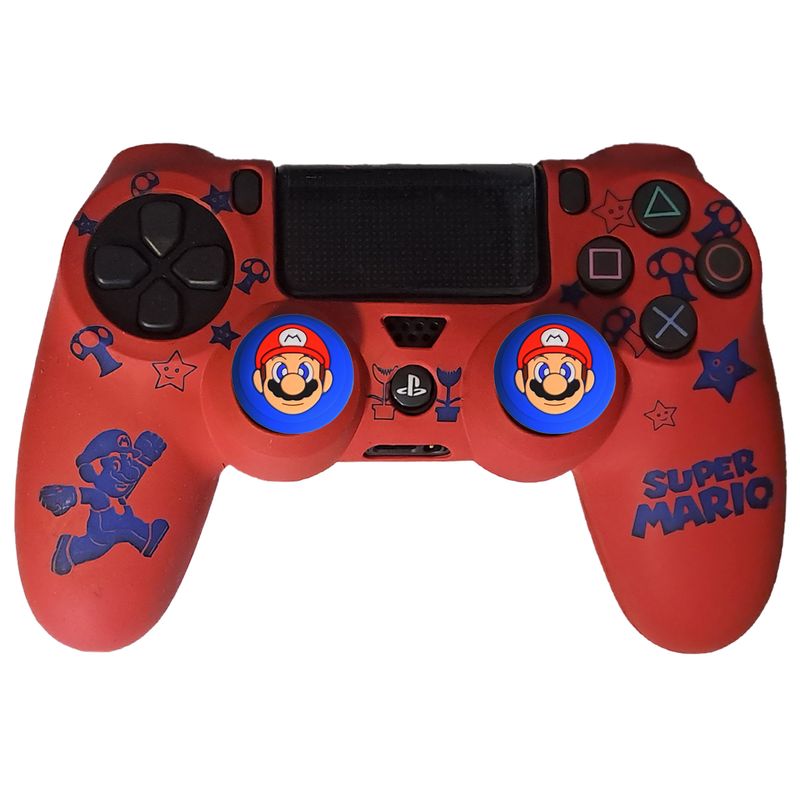 محافظ دسته پلی استیشن 4 طرح ماریو مدل super mario ps4264 به همراه روکش آنالوگ