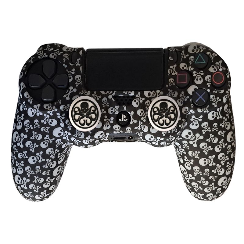 محافظ دسته پلی استیشن 4 مدل skull ps4169 به همراه روکش آنالوگ