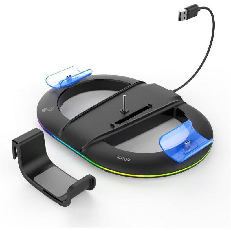 پایه شارژ و استند rgb پلی استیشن 5 اسلیم آی پگا مدل pg p5s045