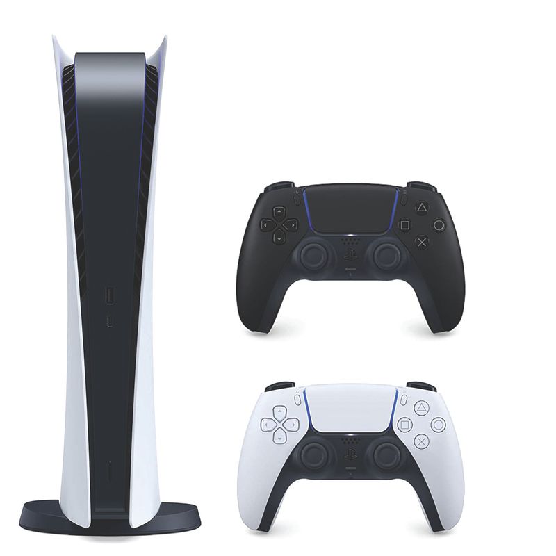 کنسول بازی سونی مدل playstation 5 digital edition ظرفیت 825 گیگابایت به همراه دسته اضافی