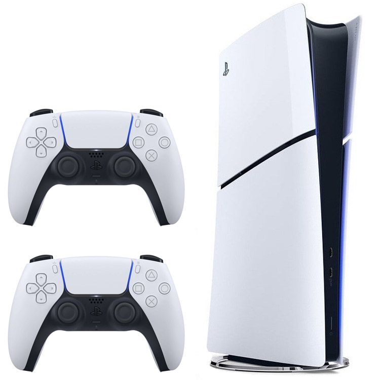 کنسول بازی سونی مدل playstation 5 slim digital edition ظرفیت یک ترابایت ریجن 2000 آسیا به همراه دسته اضافه
