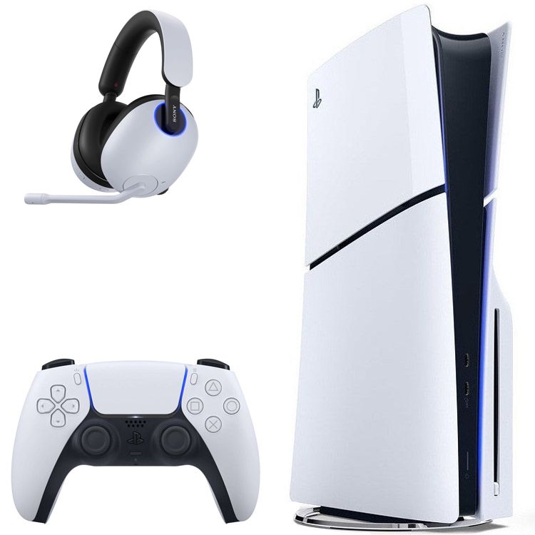 کنسول بازی سونی مدل playstation 5 slim ظرفیت یک ترابایت ریجن 2000 آسیا به همراه هدست