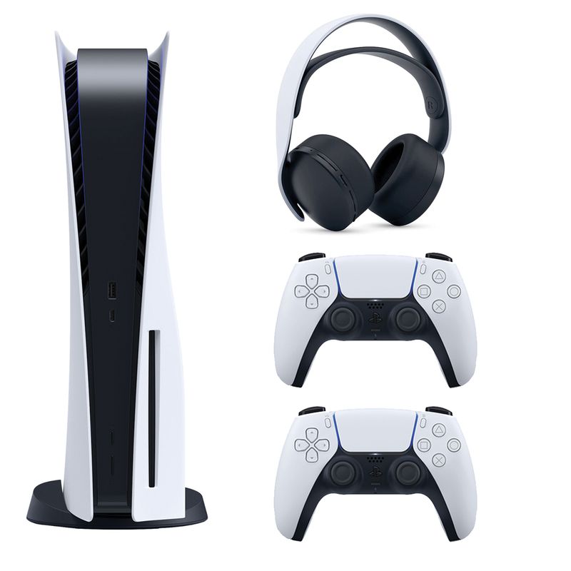 کنسول بازی سونی مدل playstation 5 ظرفیت 825 گیگابایت ریجن 1200 آسیا به همراه دسته اضافی و هدست