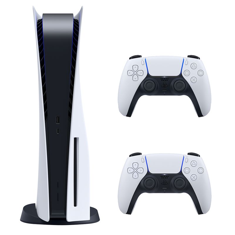 کنسول بازی سونی مدل playstation 5 ظرفیت 825 گیگابایت ریجن 1215 امریکا به همراه دسته اضافی