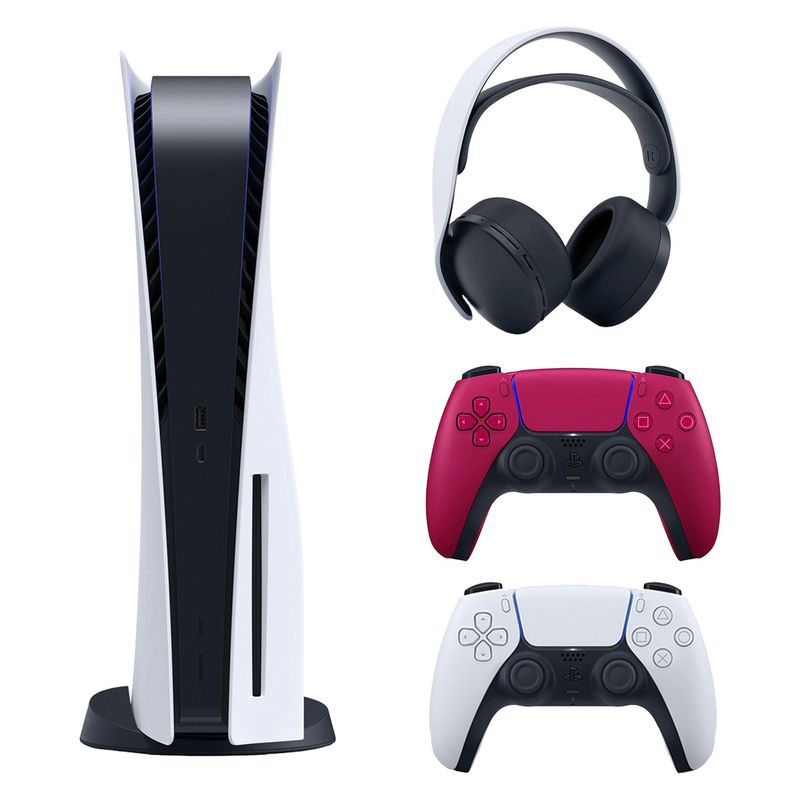 کنسول بازی سونی مدل playstation 5 ظرفیت 825 گیگابایت ریجن 1218 آسیا به همراه دسته اضافی و هدست
