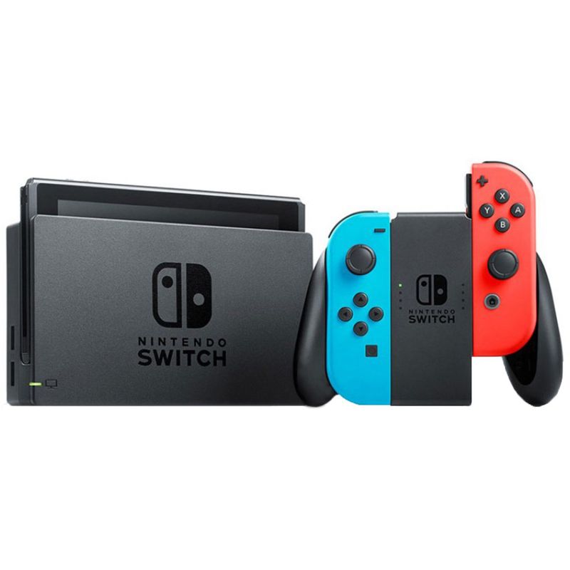 کنسول بازی نینتندو مدل switch neon blue and neon red joy con