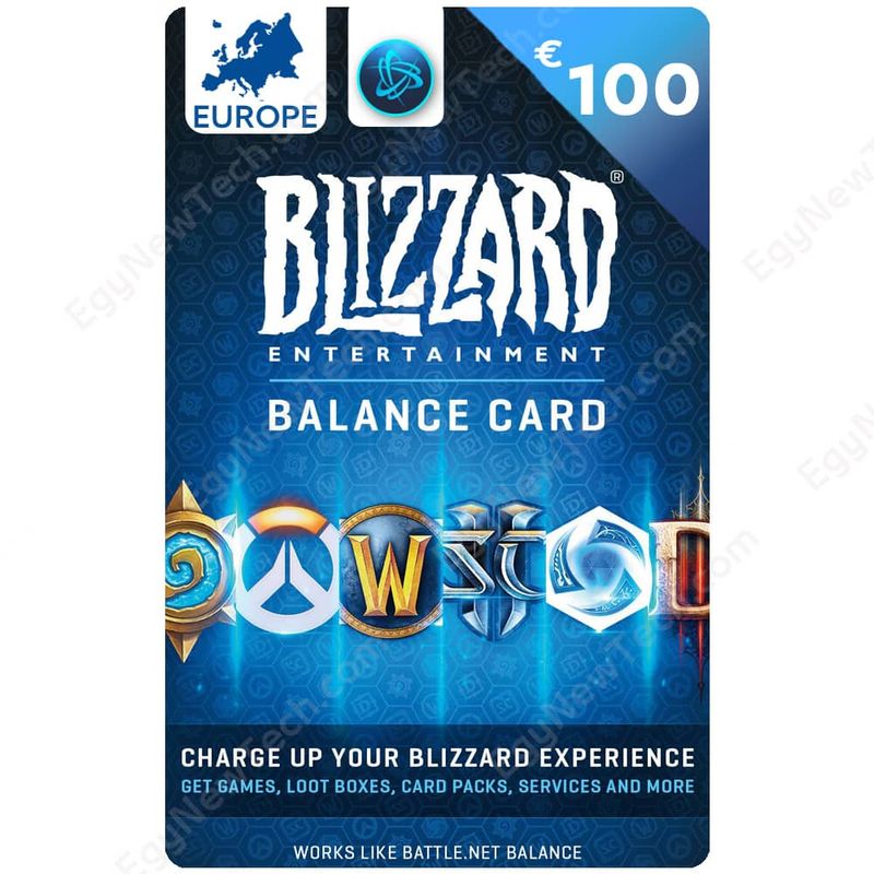 گیفت کارت 100 یورویی بلیزارد مدل bli100e