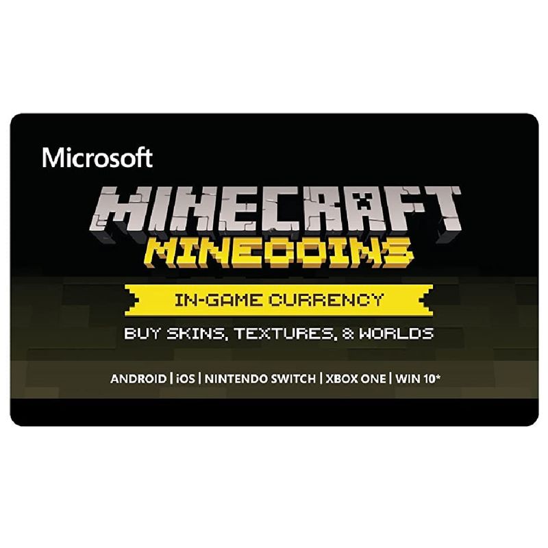 گیفت کارت 3500 سکه‌ای ماین کرفت مدل minecraft 3500