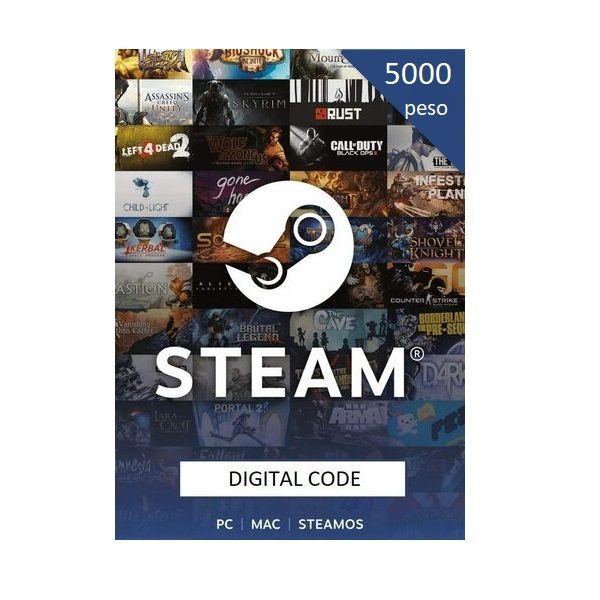 گیفت کارت 5000 پزویی استیم ارژانتین مدل sag