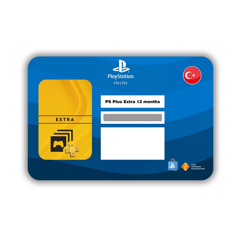 گیفت کارت بدون اعتبار اولیه پلی استیشن پلاس مدل playstation plus extra 12m