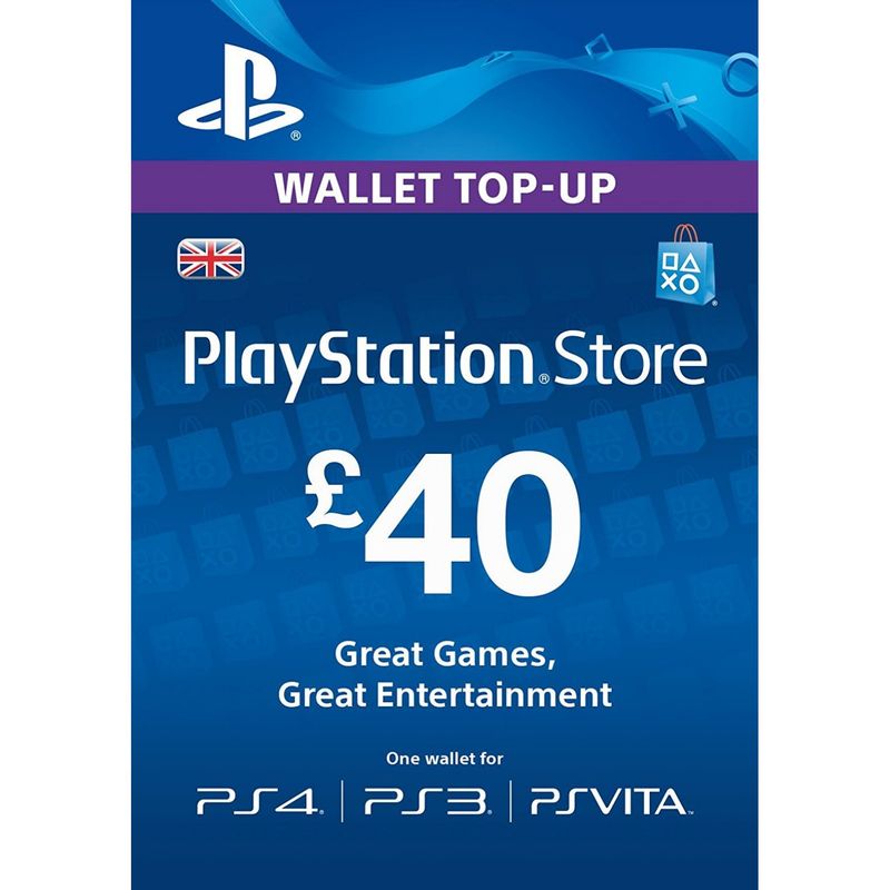 گیفت کارت پلی استیشن ۴۰ پوندی مدل ps40p